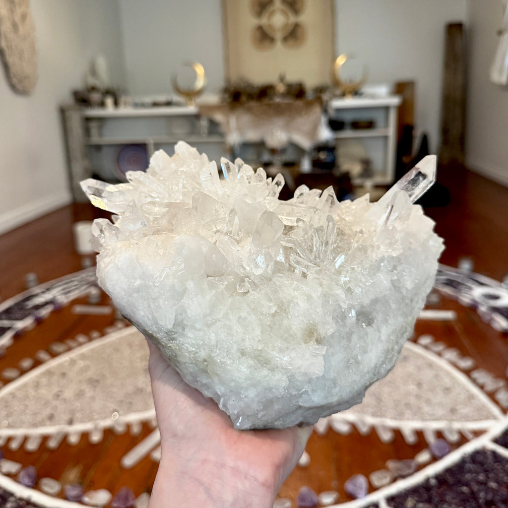 3.5 kg A+grade Magickal Clear Quartz Crystal cluster
