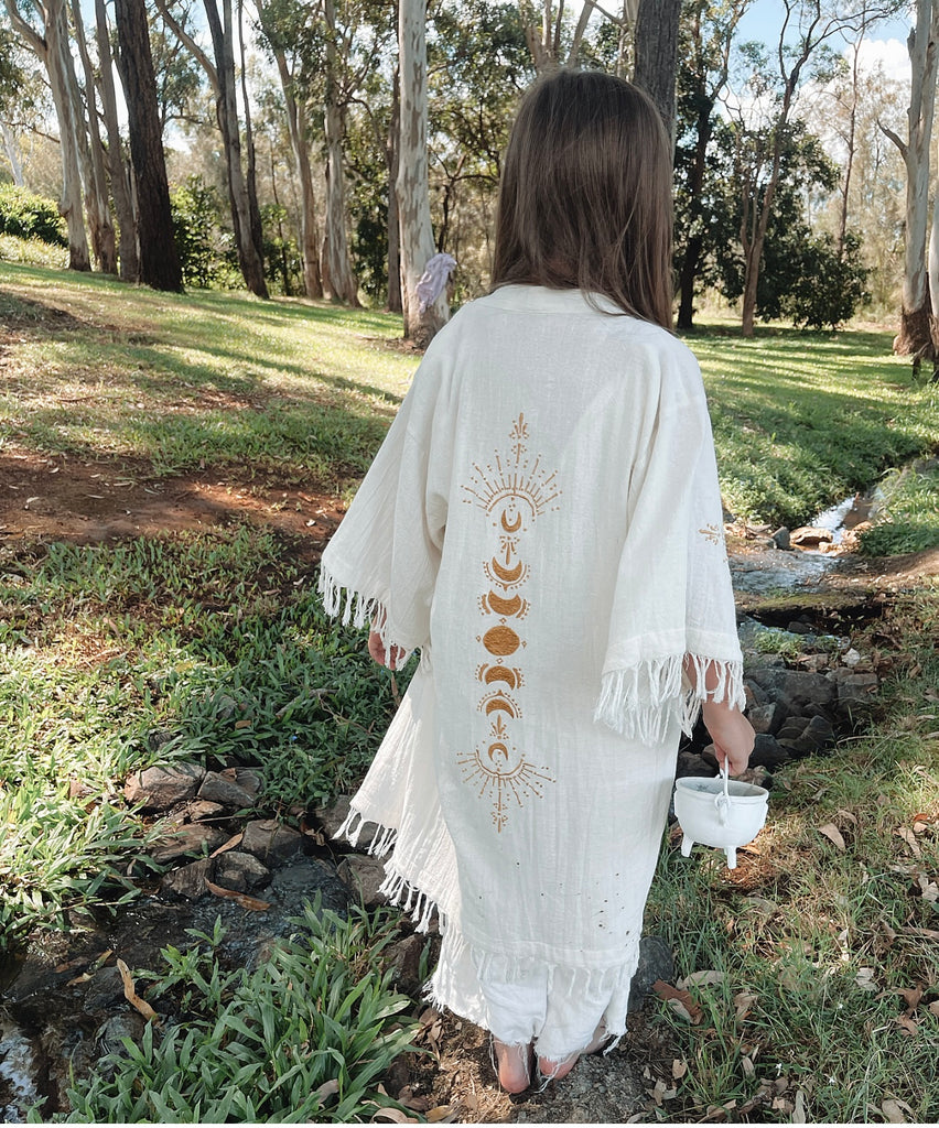 Wildlings Spirit of the Moon Duster Cream/Gold