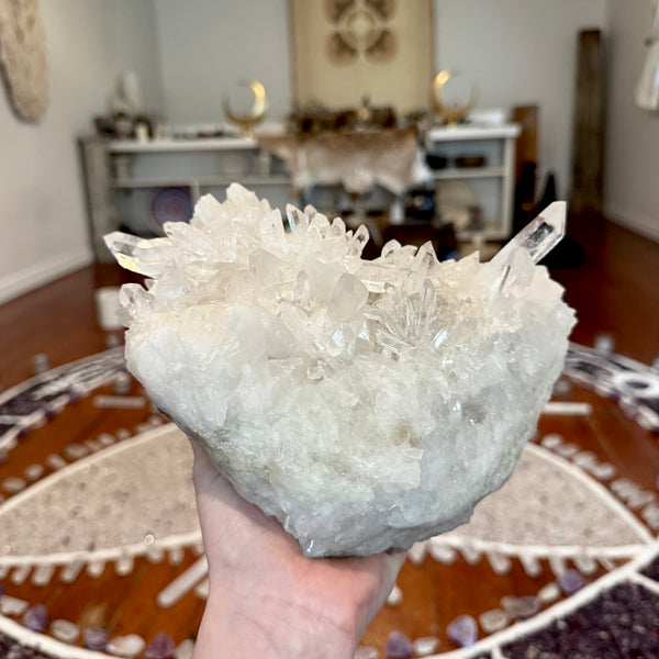 3.5 kg A+grade Magickal Clear Quartz Crystal cluster