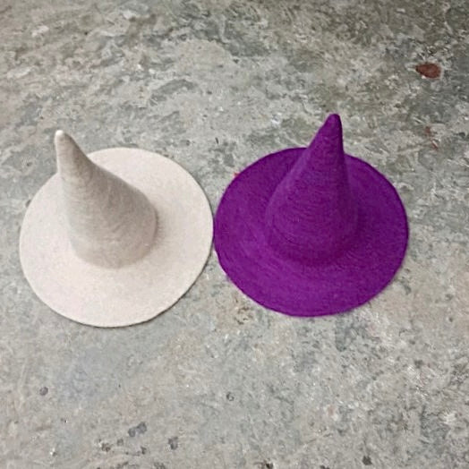 Handmade Wool Felt Witch Hat