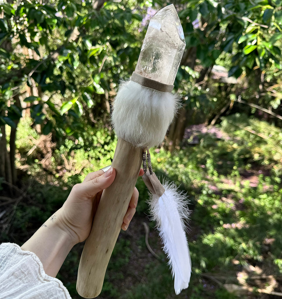 ‘ The Divine Oracle’ XXL Clear Quartz Crystal Wand