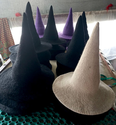 Handmade Wool Witch Hat